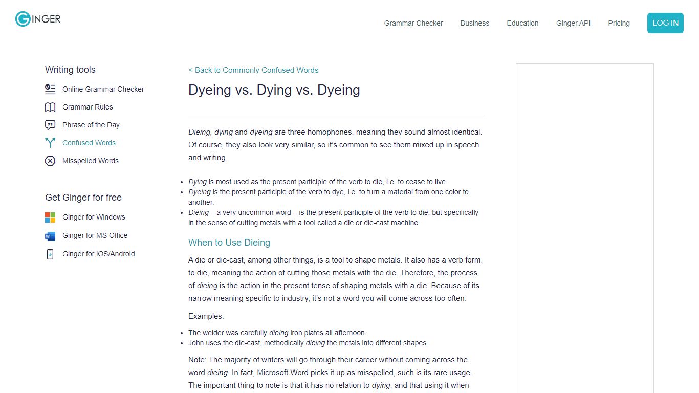 Dyeing vs. Dying vs. Dyeing – The Correct Way to Use Each | Confusing Words